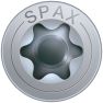 SPAX 0191010601005 Vis universelle 6 x 100 mm, filetage partiel, tête fraisée, T-STAR plus T30 - 100 pièces - 5