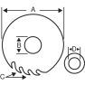 Bahco 8501-4XF Lames de scies circulaires à bois pour scies portatives et scies à table - 1