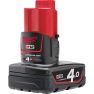 Milwaukee Accessoires 4932430065 Batterie Red Lithium 4.0 A.h M12 B4 - 2