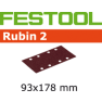 Festool Accessoires 499062 Schuurstroken Rubin 2 STF 93x178/8 P60 RU/50 - 1