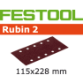 Festool Accessoires 499031 Schuurstroken Rubin 2 STF 115x228/10 P60 RU/50 - 1