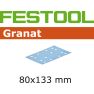 Festool Accessoires TNRTS400GR01 Granat RTS P80 + P120 + P180 + P240 SET abrasif RTS 400 - 1