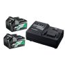 HIKOKI Accessoires UC18YSL3WEZ Pack 2 batteries Multivolt + Chargeur rapide - 1