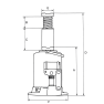 Weber-Hydraulik 2705023 AX100-300 cric hydraulique 100000 kg - 2