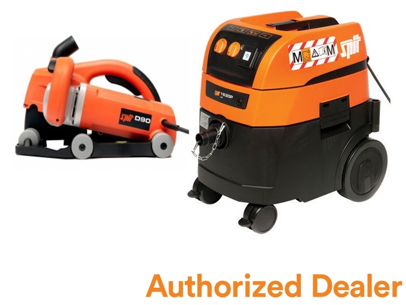 Spit 620914A D90 Rainureuse + AC1630P-M Aspirateur + 10 x lame de scie diamantée