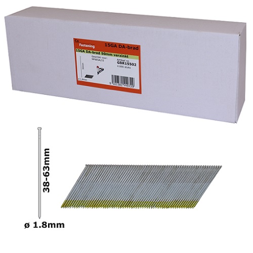 Co-Fastening GDA15503 DA Brads spijker 15ga RVS - 50 mm