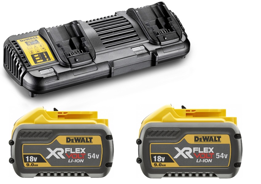 DeWalt Accessoires DCB132X2-QW FLEXVOLT Battery Set 2x 18V/54V batteries + XR Multivoltage charger