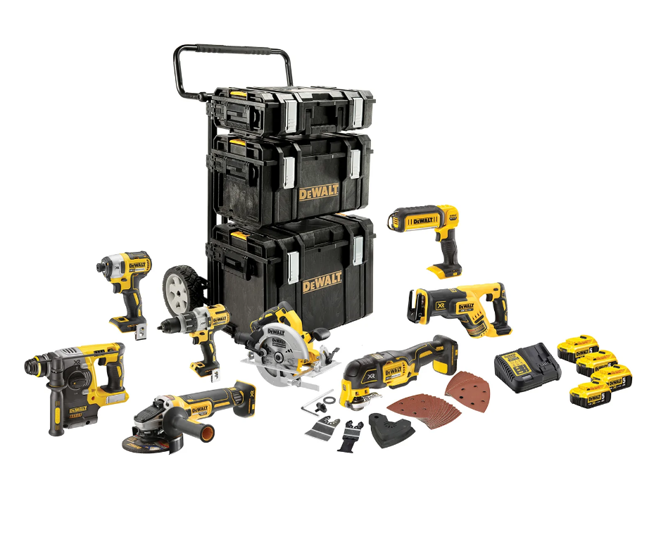 DeWalt DCK853P4-QW DCK853P4 Set 8 machines XR 18V 5,0 Ah Li-Ion