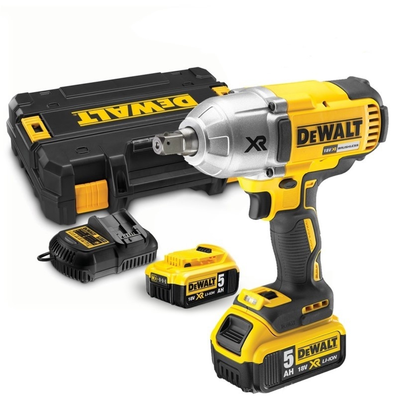 DeWalt DCF899P2-QW Boulonneuse à chocs XR 18V 5Ah Li-Ion - 3 vitesses - 2 batteries - coffret TSTAK