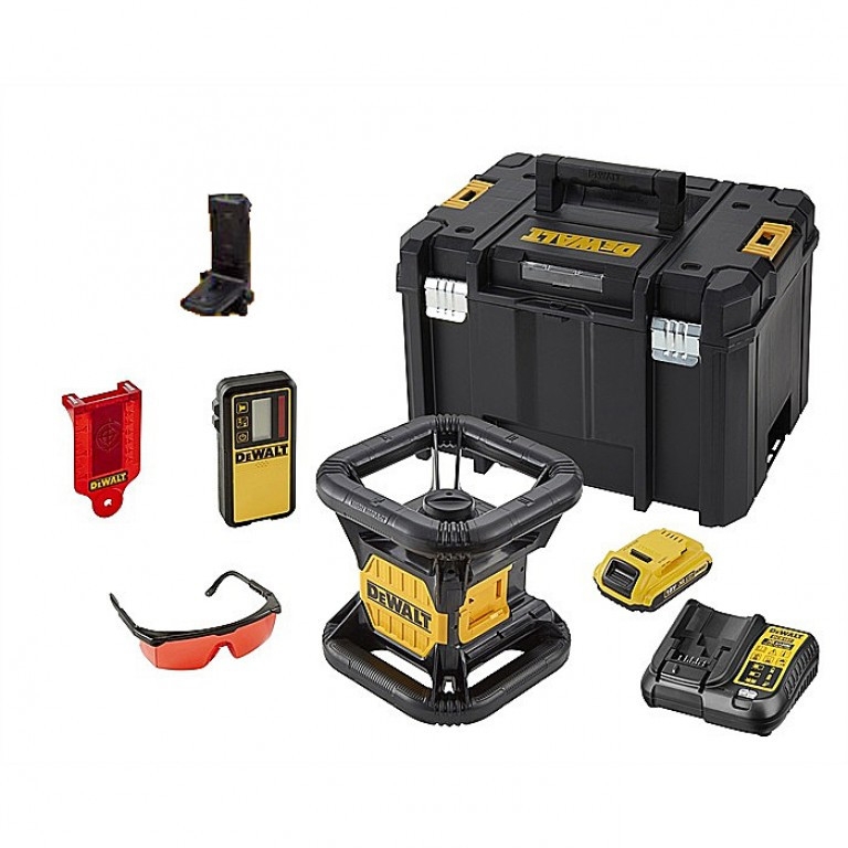 DeWalt DCE079D1R-QW Laser rotatif double pente XR 18V 2Ah Li-Ion
