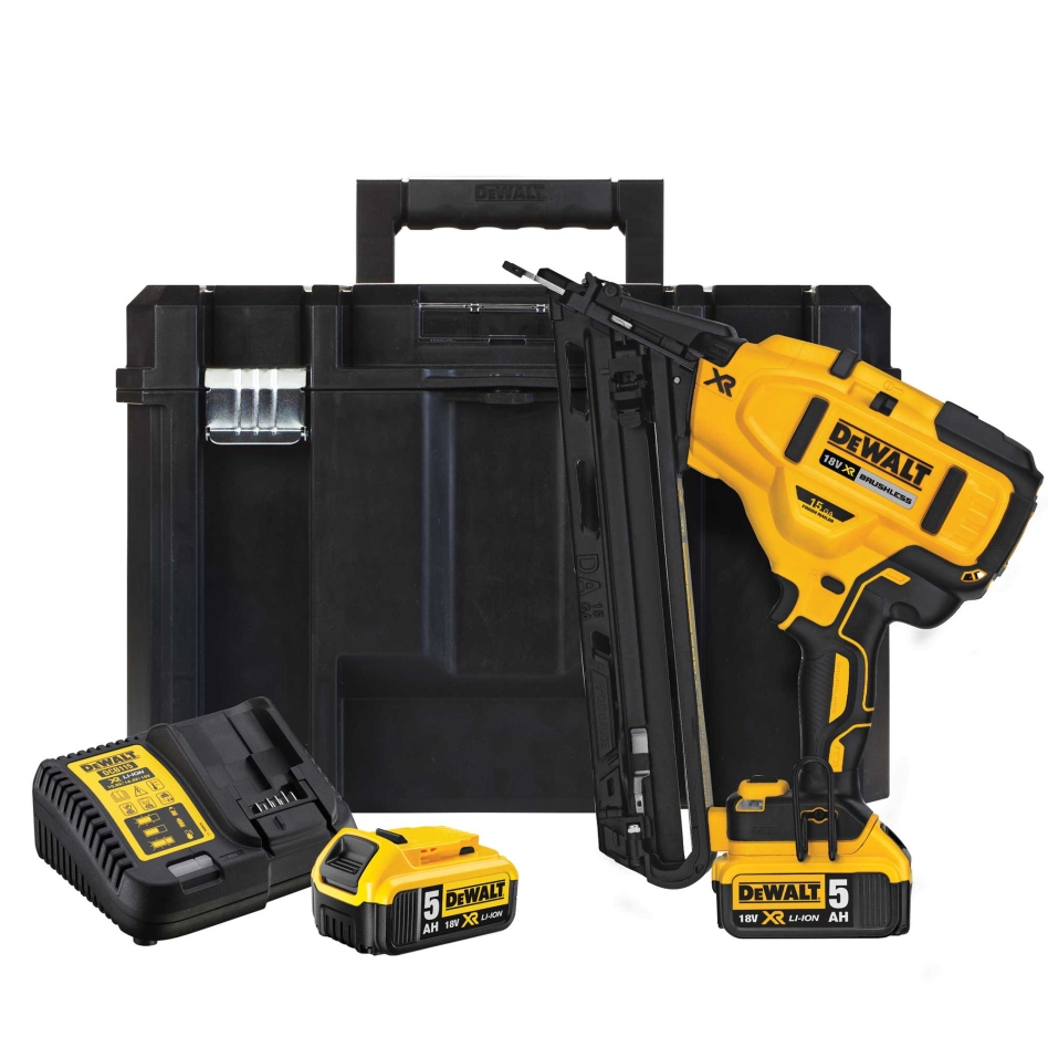 DeWalt DCN650P2-QW Finisseur 18V 5.0Ah Li-Ion 15 Jauge 32 - 64 mm