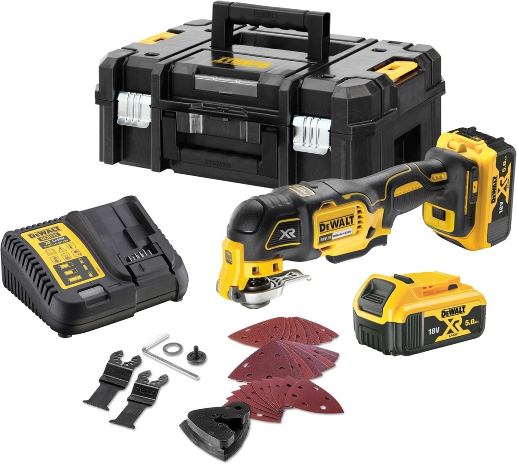 DeWalt DCS356P2-QW Outil oscillant 18V 5.0Ah Li-Ion en TSTAK