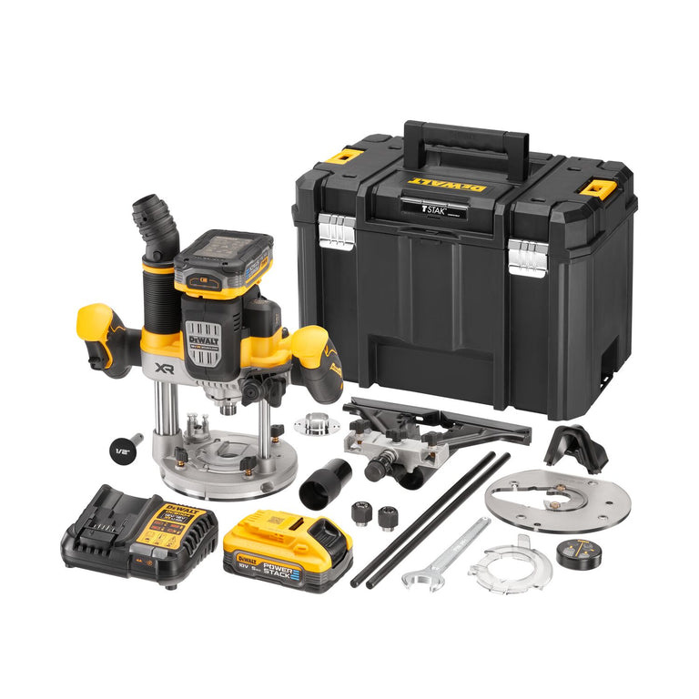 DeWALT DCW620H2-QW Défonceuse 18V XR 12mm - 2 x 5.0Ah Powerstack en TSTACK