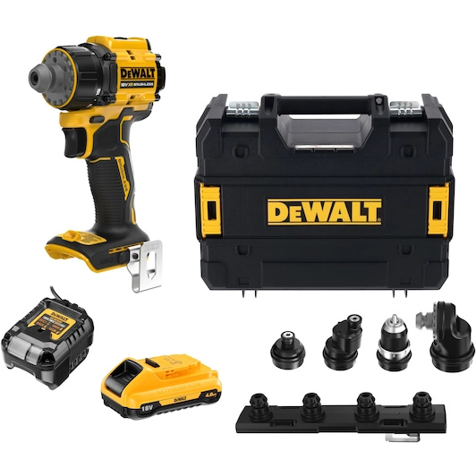 DeWALT DCD803M1T-QW​ Tournevis/perceuse sans fil multit&ecirc;tes XR 1x batterie 18V 4.0Ah et chargeur dans la bo&icirc;te