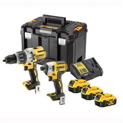 DeWALT DCK276P3T-QW Comboset 18V 3 x 5.0Ah Li-Ion - DCD996 Marteau perforateur sans fil + DCF887 Visseuse à percussion