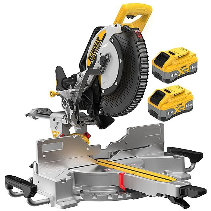 DeWalt DCS782XW2-QW Scie &agrave; coupe et &agrave; onglet 18V XR 305mm 2x batterie 8.0Ah et chargeur