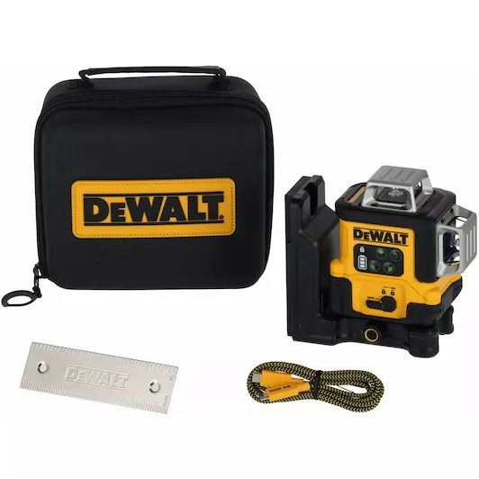 DeWALT DCLE14361GB-XJ​ Laser &agrave; ligne crois&eacute;e 3x360&deg; vert avec USB-C dans l'&eacute;tui