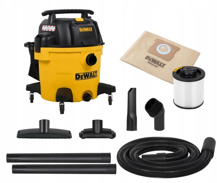 DeWalt DXV34P-QT Aspirateur eau et poussières silencieux 34L