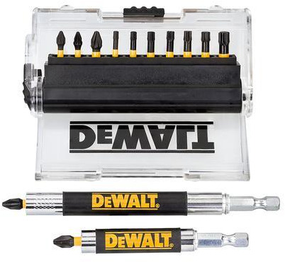 DEWALT Accessoires DT70574T-QZ Jeu d'embouts de vissage Impact Torsion 14 pièces avec guide de vissage