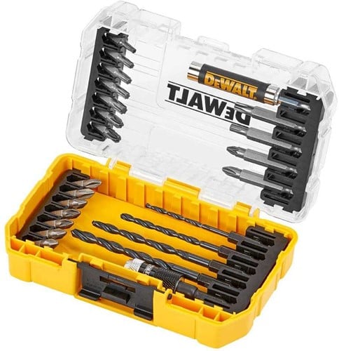 DeWalt Accessoires DT70708-QZ Jeu d'embouts de perçage et de vissage de 25 pièces avec TOUCH CASE