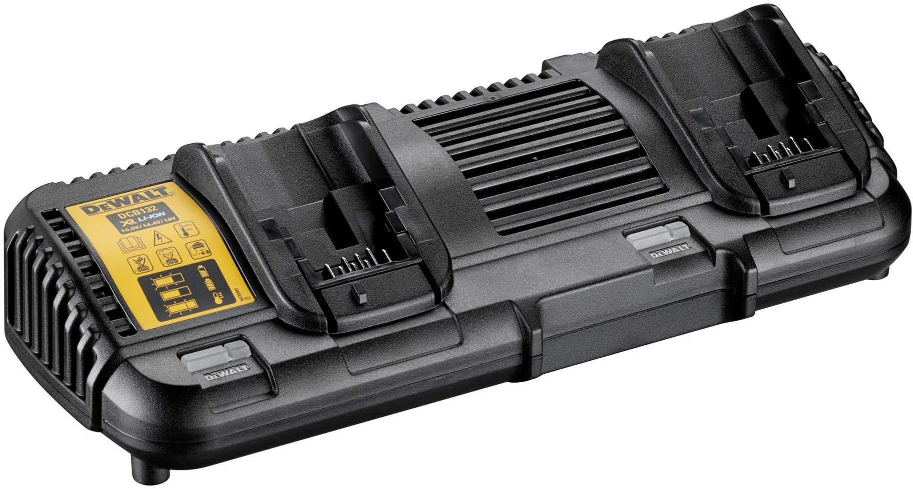 DeWALT Accessoires DCB132-QW Chargeur Double XR 10.8V / 18V / 54V