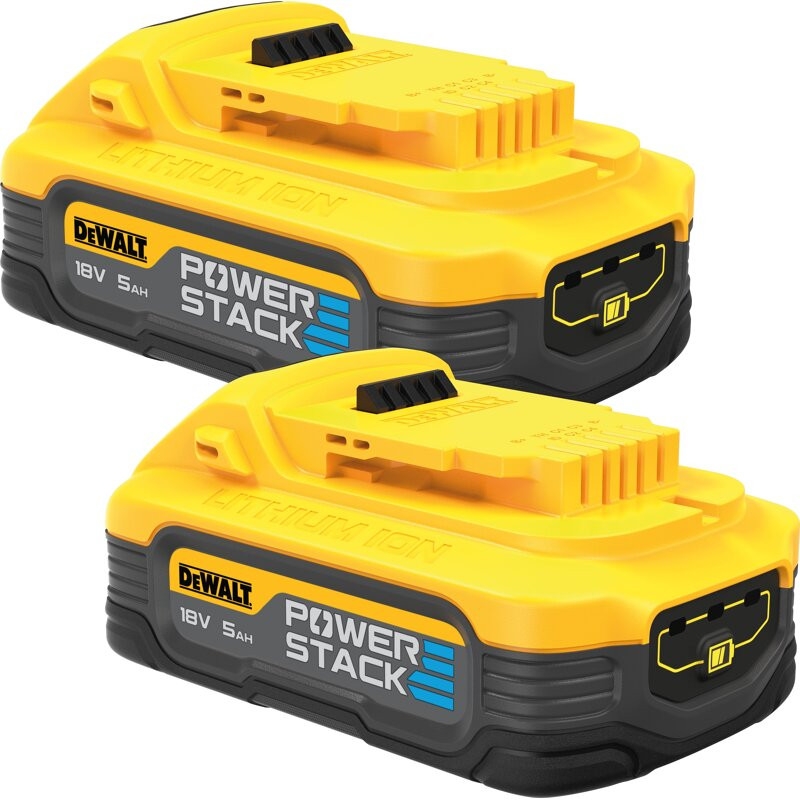 DeWalt Accessoires DCBP518H2-XJ Duo Pack - Batterie POWERSTACK 18V XR 5.0Ah