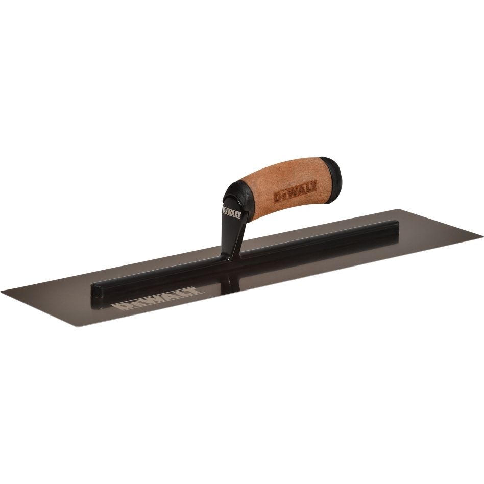 DeWalt Accessoires 2-964 Plâtrier or acier inoxydable avec manche en cuir 45,7 x 13 cm