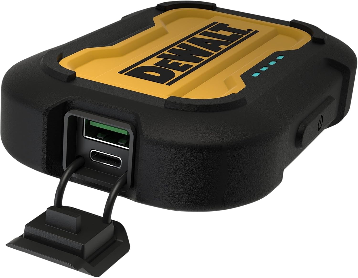 DeWalt Accessoires 215 1643 DWG Powerbank 10Ah avec 2 ports de charge et c&acirc;ble de type C apr&egrave;s USB