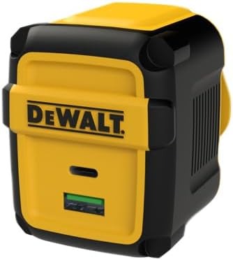 DeWalt Accessoires 131 0873 DWG Chargeur USB de chantier 49,5W 2 ports Mod&egrave;le UE