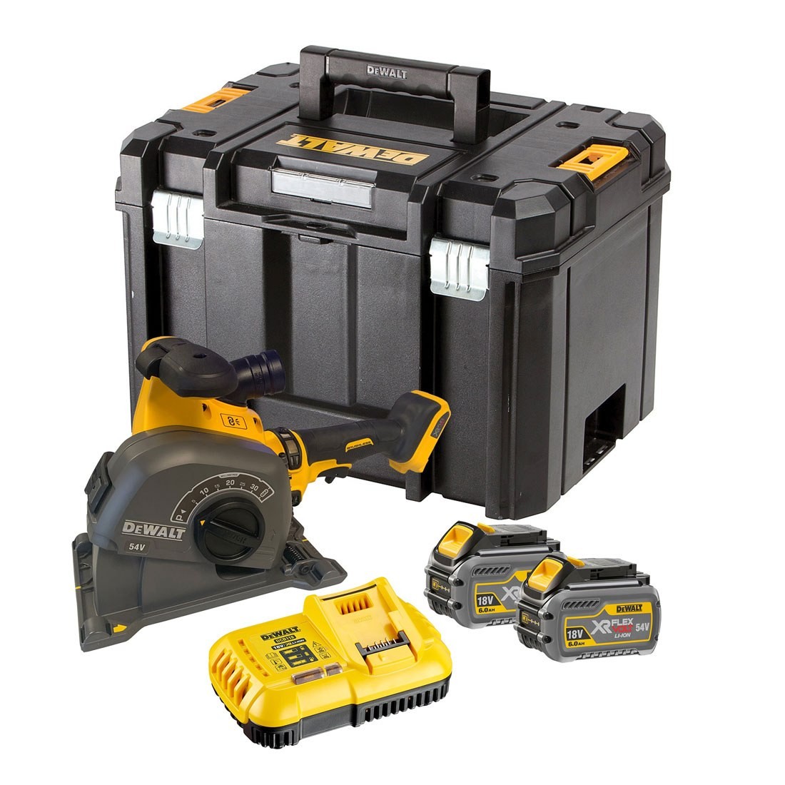 DeWalt DCG200T2-QW DCG414T2-QW XR FlexVolt 54 Volt 6.0Ah Li-Ion Meuleuse d'angle 125mm