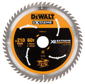 DeWalt Accessoires DT99567-QZ XR Lame de scie circulaire 210 x 30 mm 60T