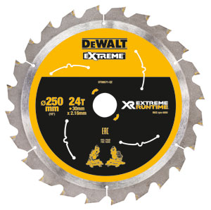 DeWalt Accessoires DT99571-QZ XR Lame de scie 250mm x 30mm 24T CSB