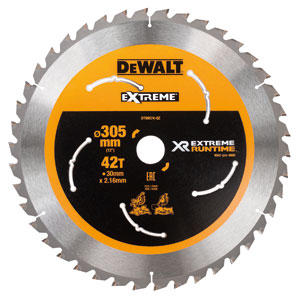 DeWalt Accessoires DT99574-QZ XR Lame de scie 305mm x 30mm 42T CSB