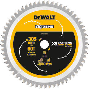 DeWalt Accessoires DT99575-QZ XR Lame de scie 305mm x 30mm 60T CSB