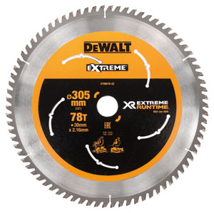 DeWalt Accessoires DT99576-QZ Lame de scie XR 305mm x 30mm 78T CSB