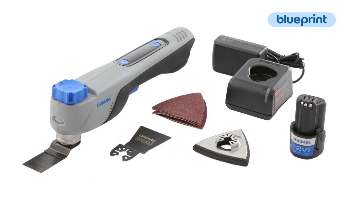 Dremel F013CM12JA BluePrint CM12 12V Oscillant multitool set 1x 12V 2.0Ah battery and quick charger