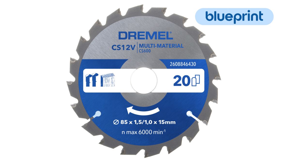 Dremel 2608846430 BluePrint 6430 Lame de scie circulaire polyvalente 85mm