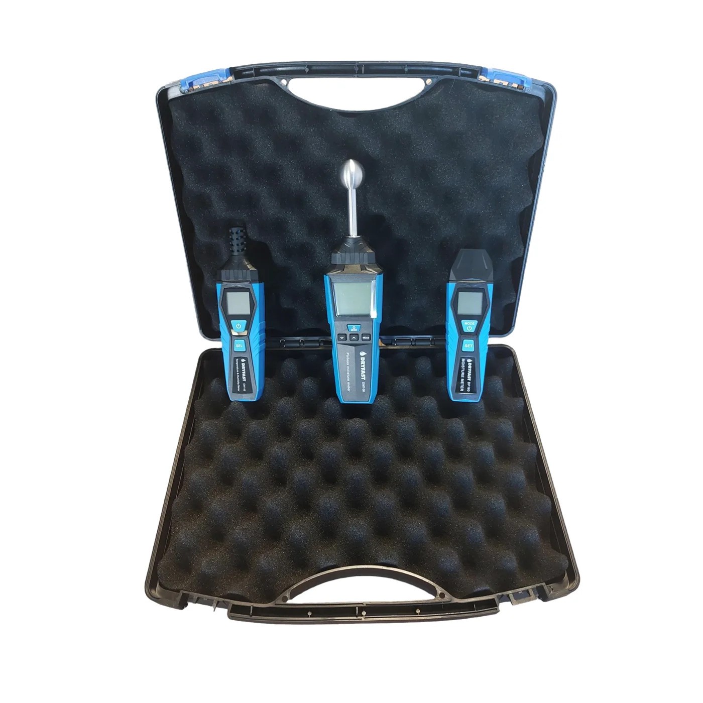 Dryfast D-SET Kit de mesure série D - humidimètre DM100 + thermohygromètre DH100 + piqueur DP100