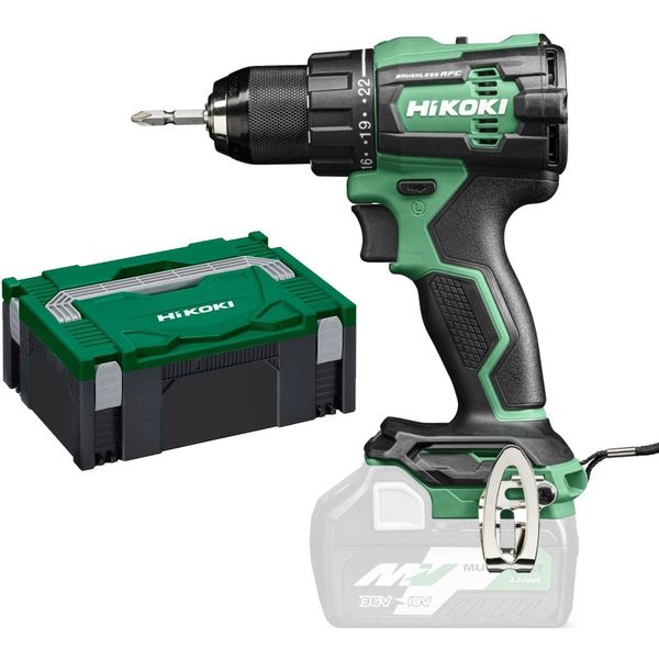 HIKOKI DS18DEW2Z Perceuse sans fil 18V sans batteries et chargeur dans une mallette HSC II