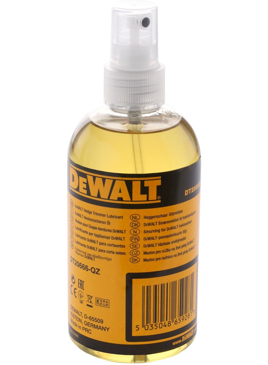 DEWALT Accessoires DT20666-QZ Huile pour taille-haie en spray 300ml