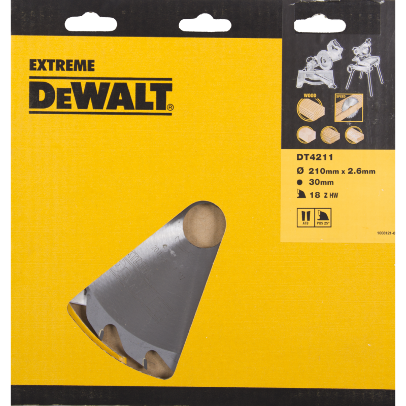 DeWalt Accessoires DT4311-QZ DT4311 HM Lame de scie 250 x 30 x 24T Denture plate