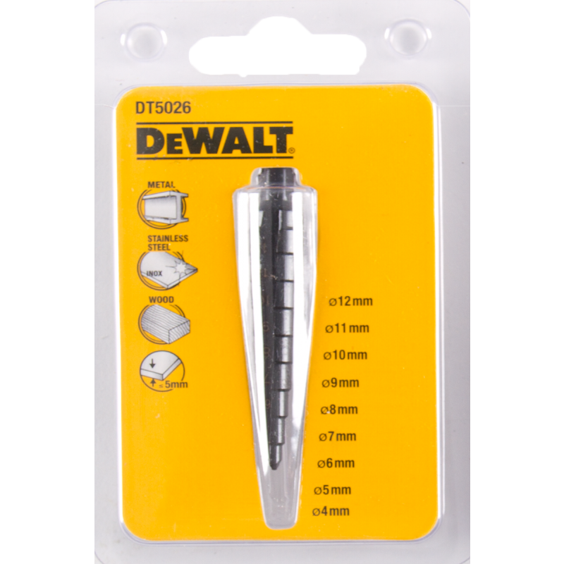 DeWALT Accessoires DT5026-QZ Extreme IMPACT Foret étagé pour métal 4-12mm