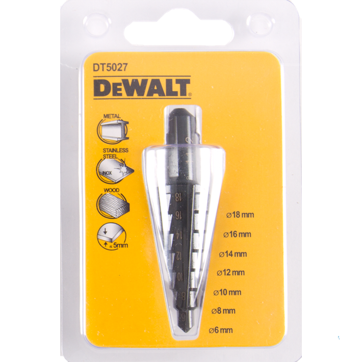 DeWALT Accessoires DT5027-QZ Extreme IMPACT Foret étagé pour métal 6-18mm