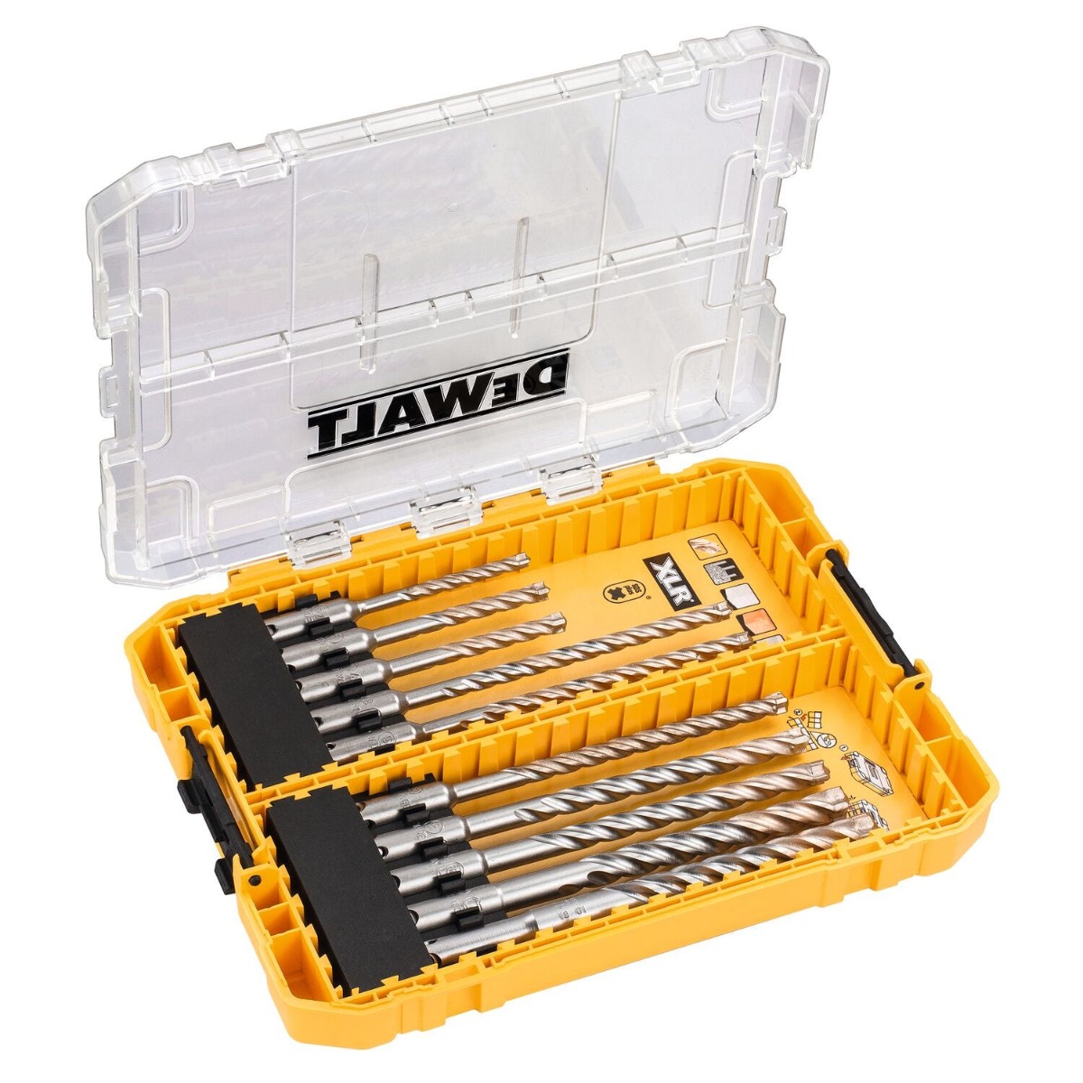 DeWalt Accessoires DT70752-QZ Jeu de forets à béton SDS-Plus 10 pièces dans une mallette solide
