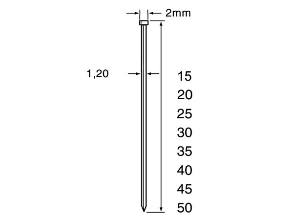 Dutack 5134033 SKN12 Minibrad Galvanisé 40mm 5000 pièces