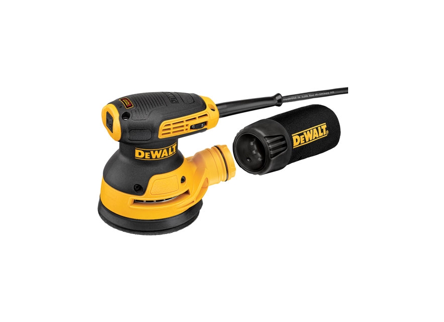 DeWalt DWE6423-QS Ponceuse excentrique 125 mm à prise en main par la paume.