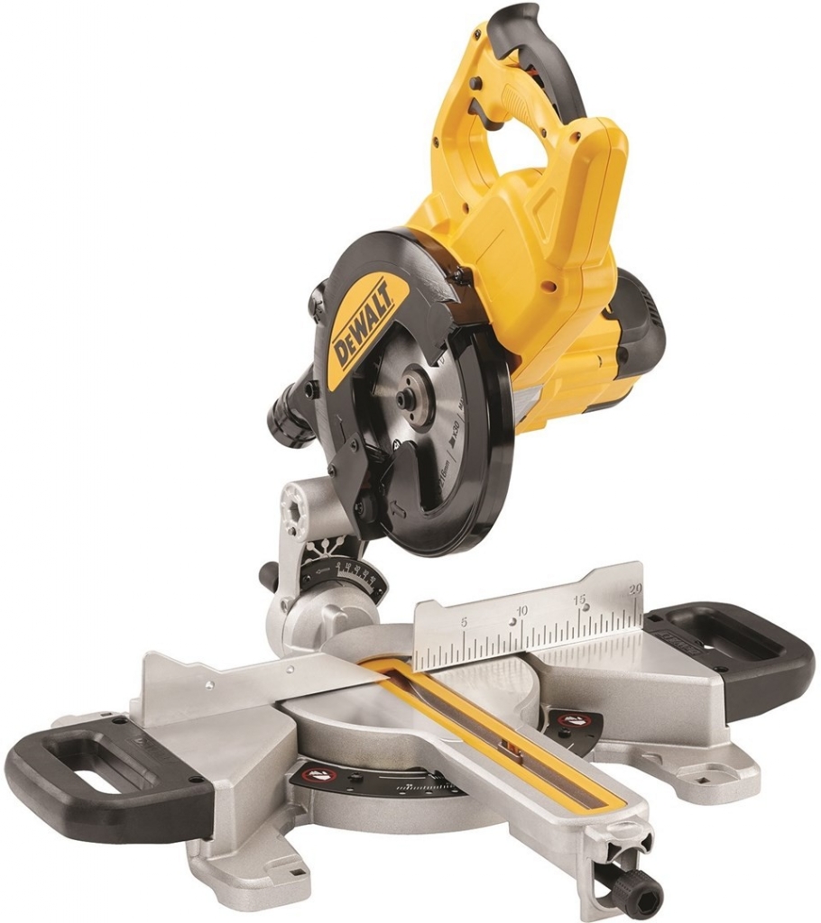 DeWalt DWS773-QS Scie à onglets radiale 1300 Watt 216 mm