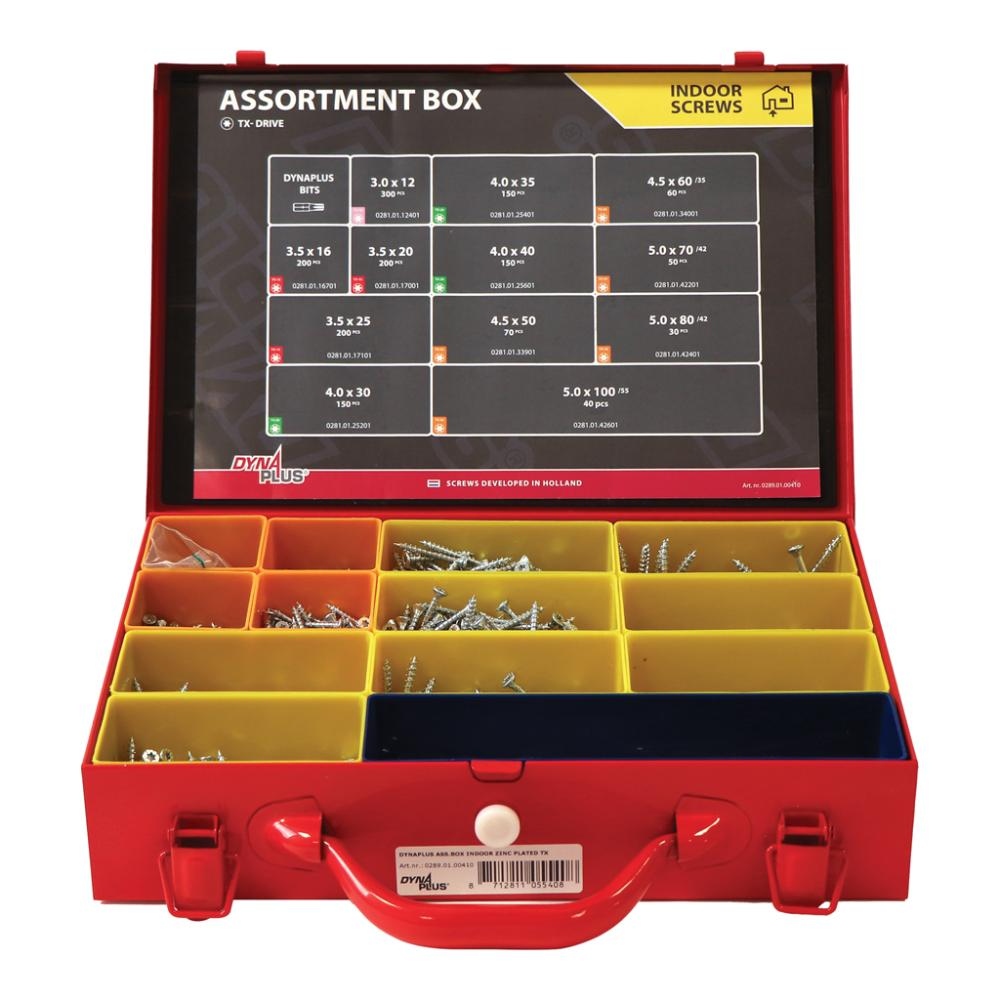 Dynaplus 0289.01.00410 Coffret d'assortiment int&eacute;rieur galvanis&eacute; TX