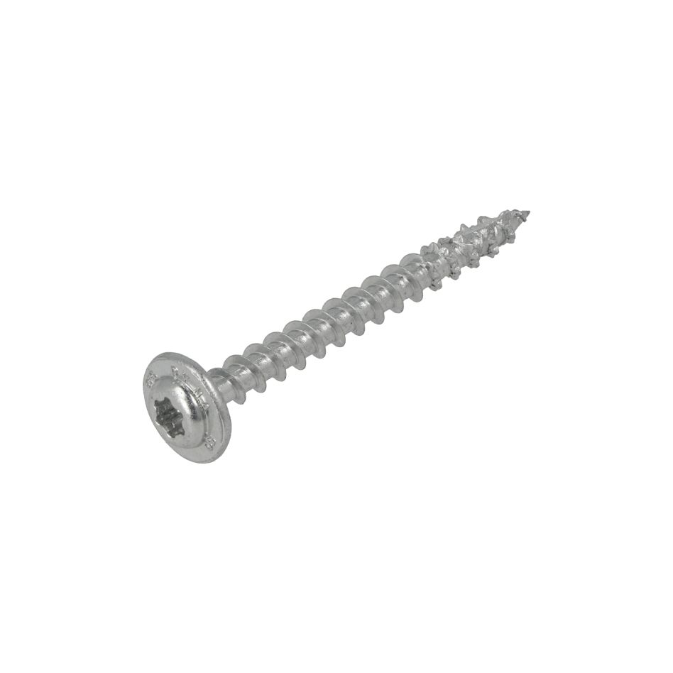 Dynaplus 0286.01.49901 Vis à bois VZ TK + pointe TX-30 6,0 x 50 mm - 100 pièces