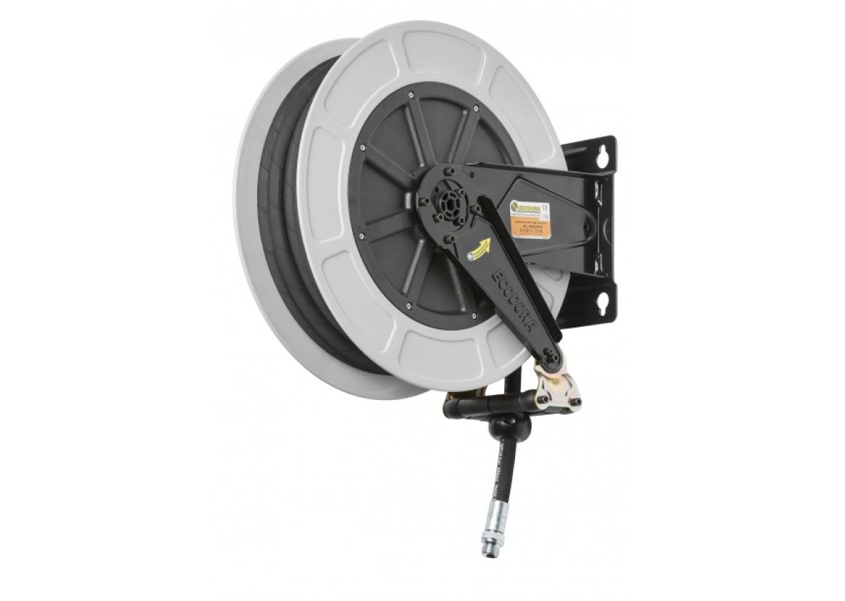 Ecodora 567000103 Enrouleur de tuyau 18m (air/eau 70°C) - 20 bar - tuyau 3/8" (4430/13) - (4430/13)